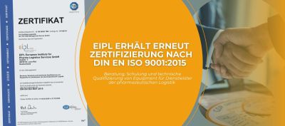 EIPL erhält erneut Zertifizierung nach DIN EN ISO 9001:2015