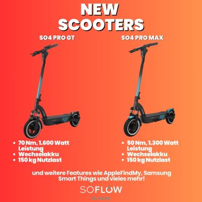 Maximale Power & smarte Technik – die neuen SoFlow E-Scooter